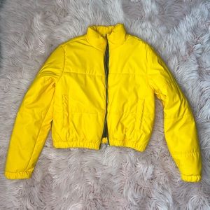 Yellow Wild Fable Puffer Jacket